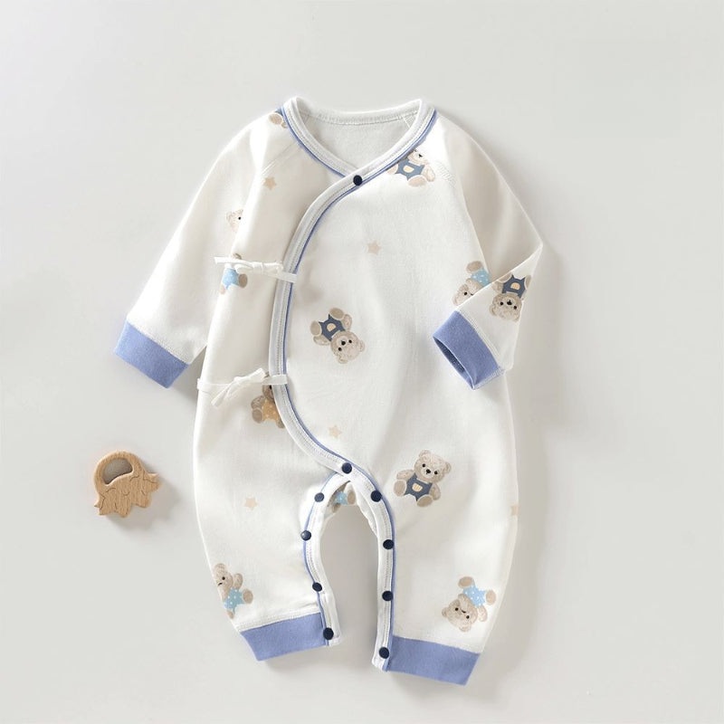 100% Cotton Long Sleeve Kimono Romper – Jeans Bear Jeans Bear NB