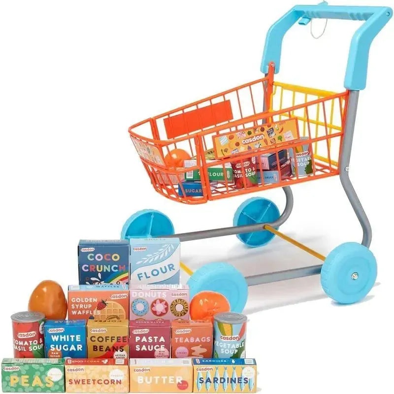 Casdon – Colourful Toy Shopping Trolley for Children Aged 3 plus