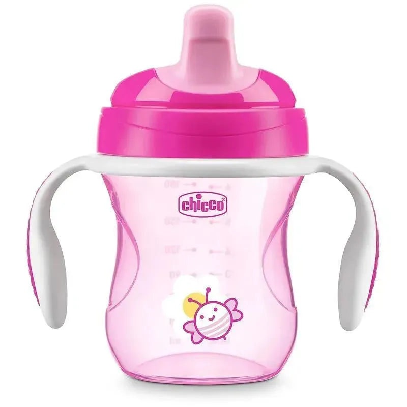 Chicco Feeding Semi-Soft Spout Trainer Sippy Cup 6M+ | Pink