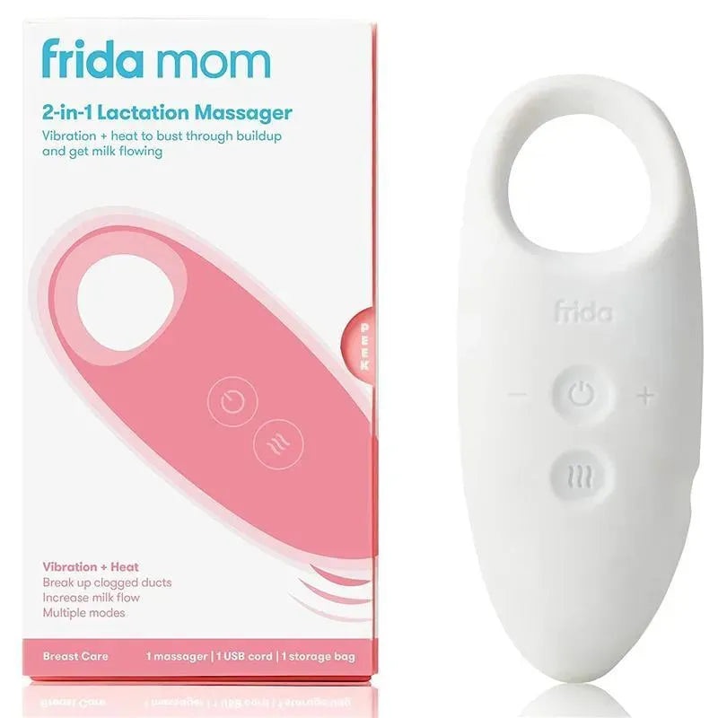 Frida Mom – 2-In-1 Heat And Vibration Lactation Massager