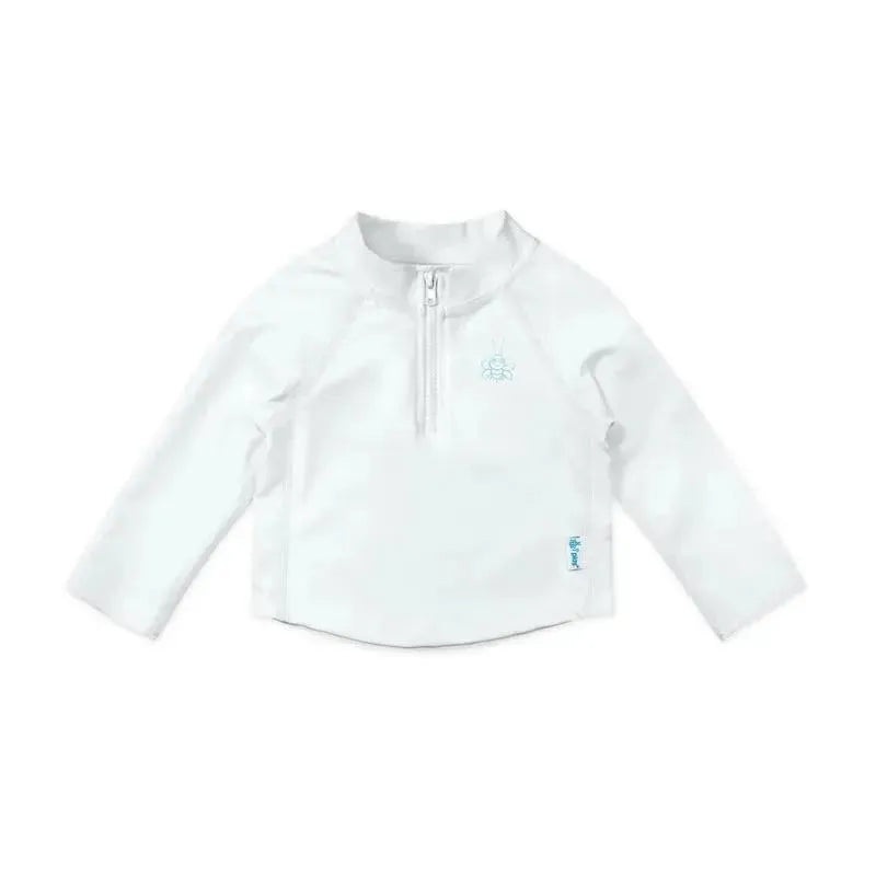 i play Long Sleeve Zip Rashguard Shirt, White
