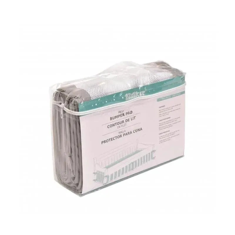 Kidiway Kidilove Grey 3D Mesh Bumper Pads For Baby Crib