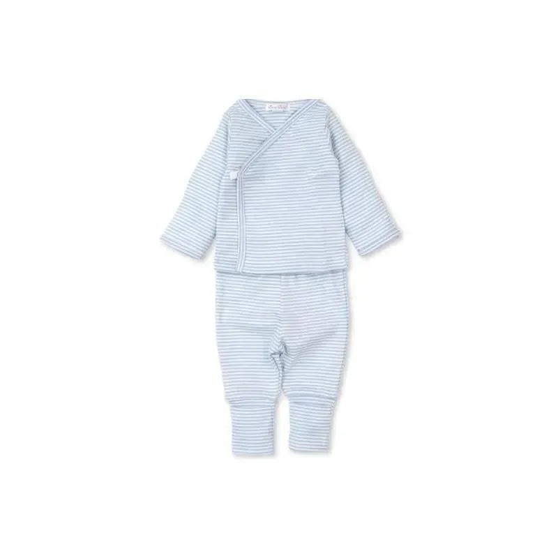 Kissy Kissy – Baby Boy Footed Pant Set, Light Blue