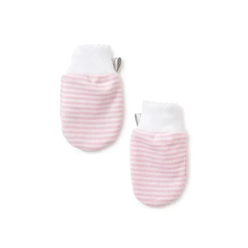 Kissy Kissy – Baby Girl Simple Stripes Mittens, Pink