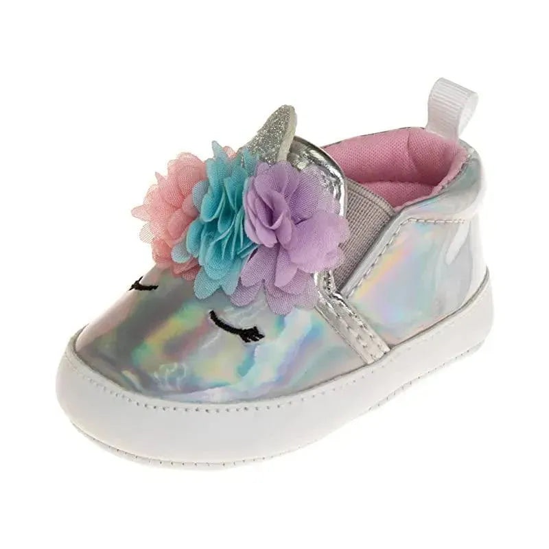 Laura Ashley – Crib Shoes Girl Metallic Unicorn