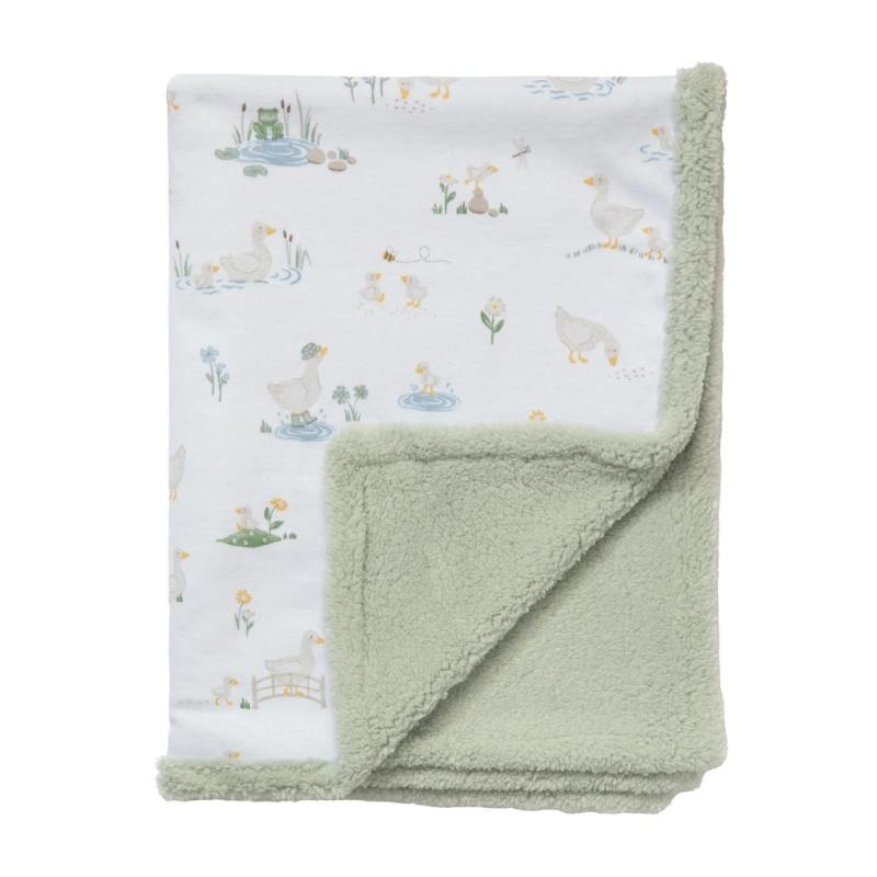 Living Textiles – Jersey Sherpa Blanket, Goosey Goosey