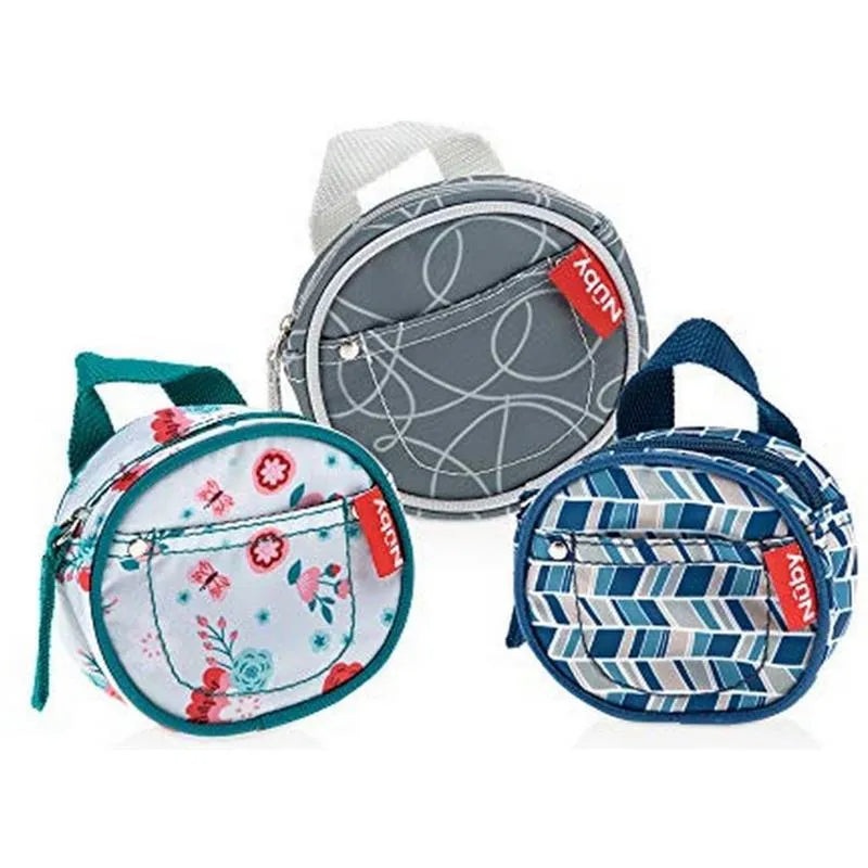 Nuby – 3Pk Pacifier Hygienic Paci-Pouch Combo for Travel
