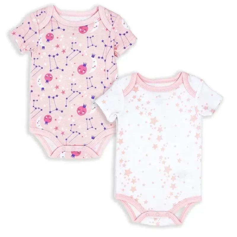 Rose Textiles – 2 Pack Galaxy Theme Bodysuit, Pink