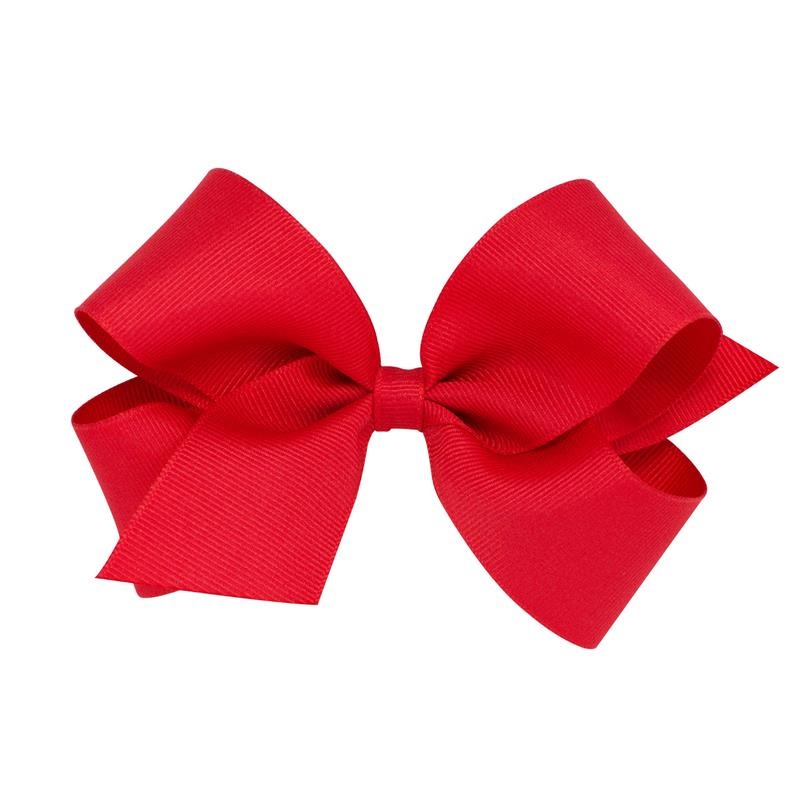 Wee Ones – Baby Girls’ Medium Grosgrain Hair Bow Red