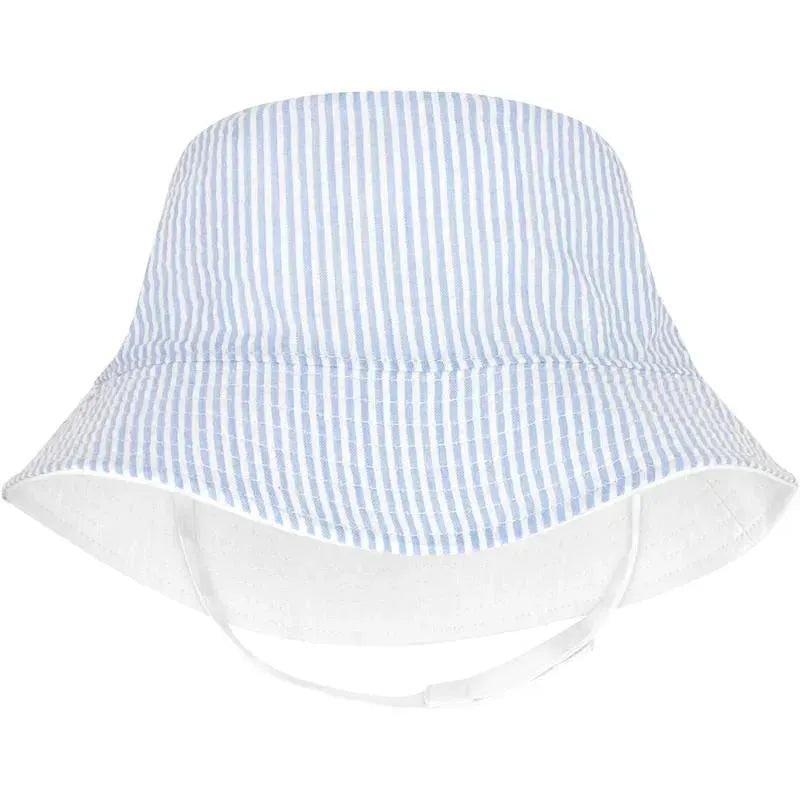 Wee Ones – Boys’ Reversible Seersucker Sun Hat, 0-6M