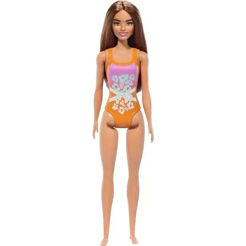 Mattel – Barbie Beach Doll with Orange Swimsuit