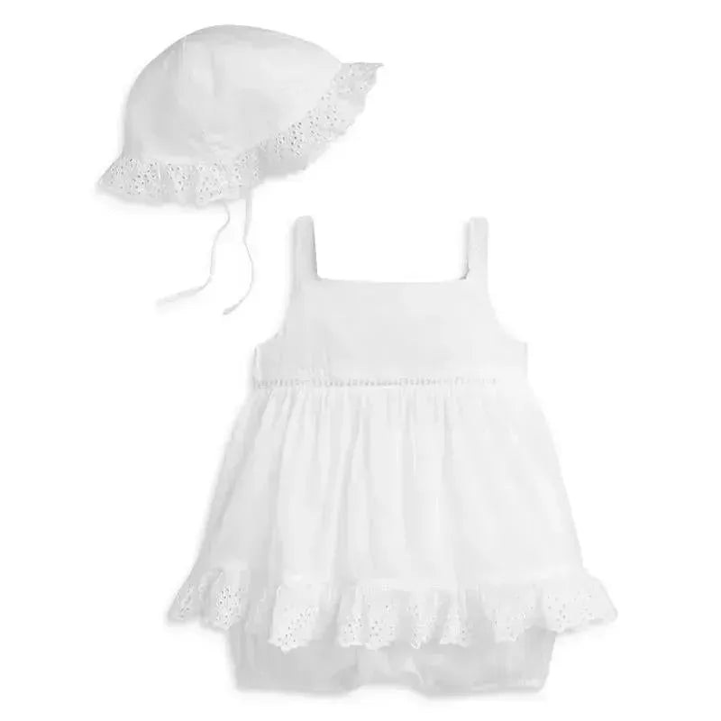 Ralph Lauren Baby – Bowman Tie White Seersucker