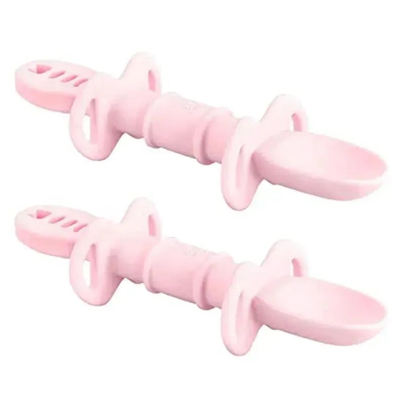 Re-Play – Sustainables by Re-Play Silicone Dip n ReDip Feeding Tool, Ice Pink