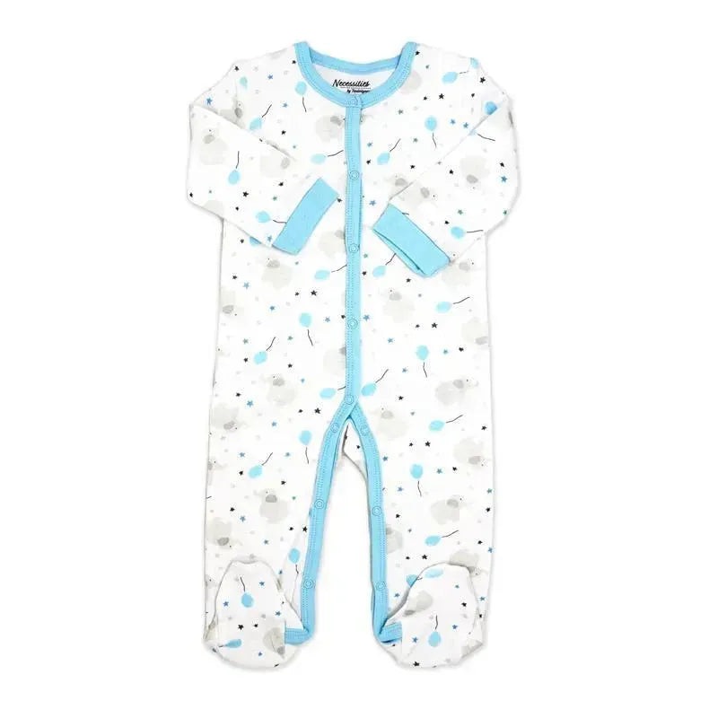 Rose Textiles – Balloon Elephant Interlock Coverall, Blue