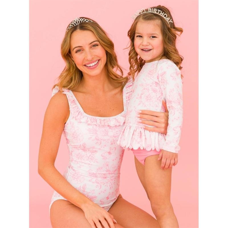 Rufflebutts – Women’s Ruffle One Piece, Bubblegum Pink