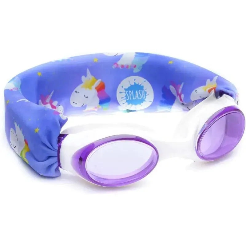 Splash Place Swim Goggles – Fun, Fashionable, Comfortable, Adult & Kids, Rainbow Unicorn