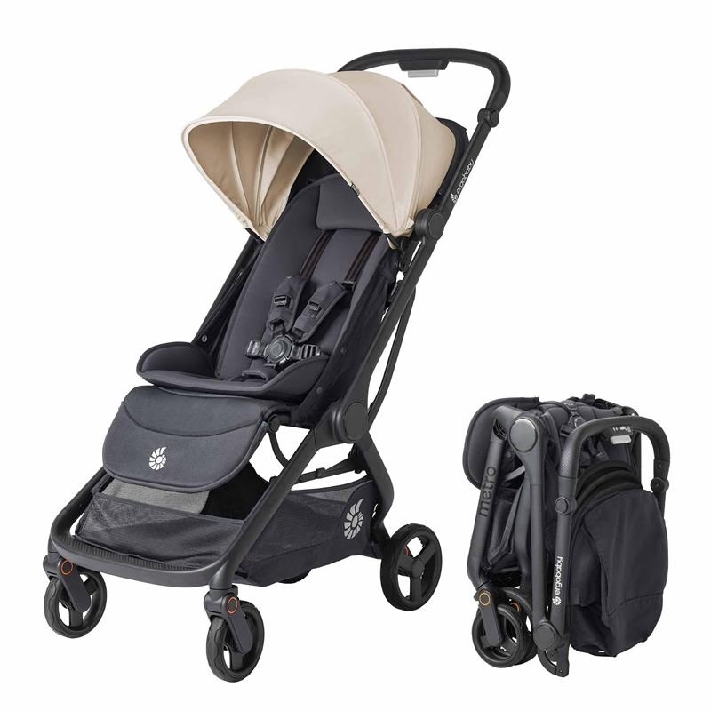 Ergobaby – Metro 3 All in One Compact Baby Stroller, Lightweight Travel Stroller, Natural Beige