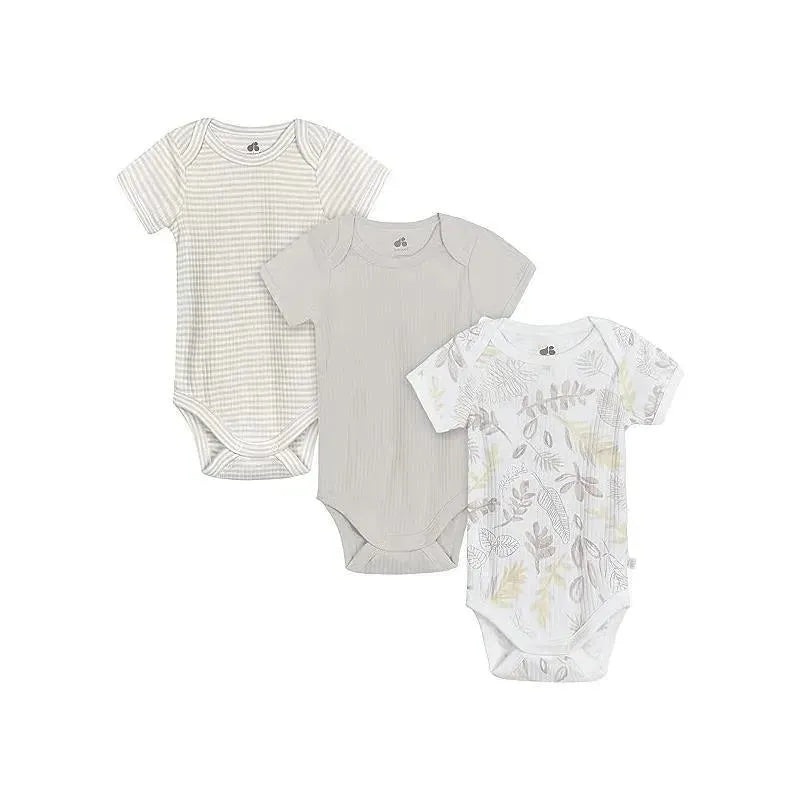 Just Born – 3Pk Baby Neutral Bodysuit, Neutral Foliage