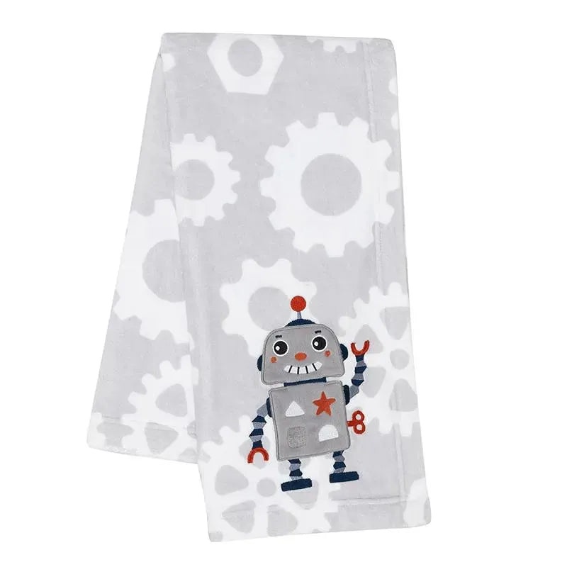 Lambs & Ivy Robbie Robot Blanket