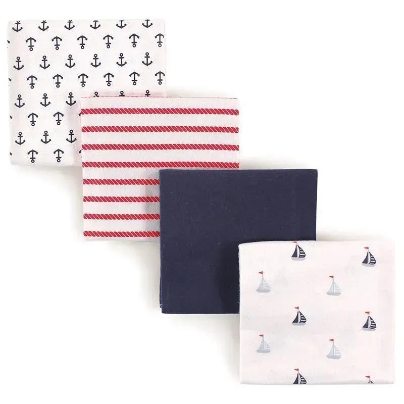 Luvable Friends Flannel Receiving Blankets, Sailboat