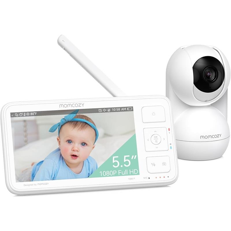 Momcozy – Video Baby Monitor, 5.5 1080P Full HD Baby Monitor with Camera No WiFi