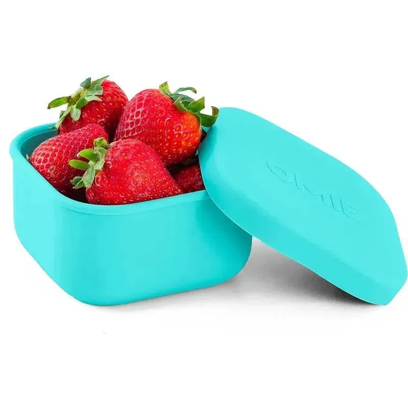 OmieBox – Silicone Leakproof Snack Containers To Go, Teal
