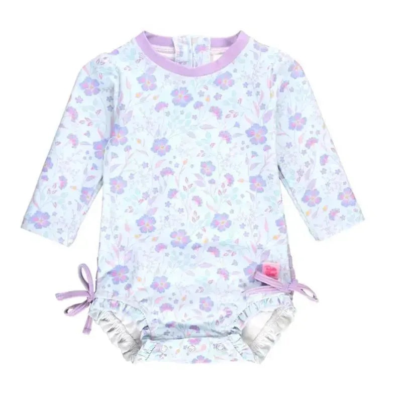 Rufflebutts – Fairytale Garden Long Sleeve One Piece Rash Guard