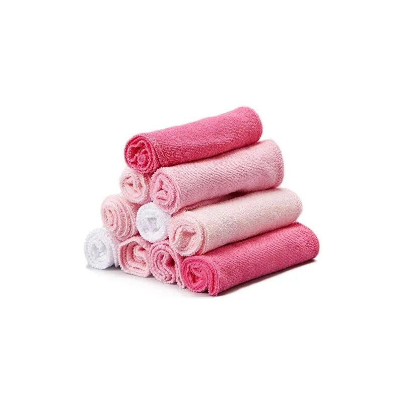 Spasilk – 10 Pack Washcloth Pink