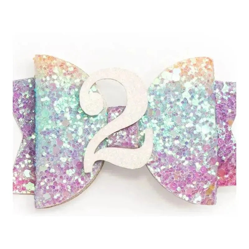 Sweet Wink – Pastel Rainbow Kids Birthday Hair Clip, 1