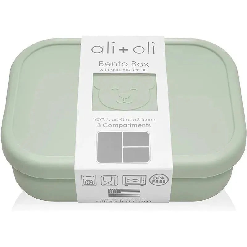 Ali + Oli – Leakproof Silicone Bento Box, Pine