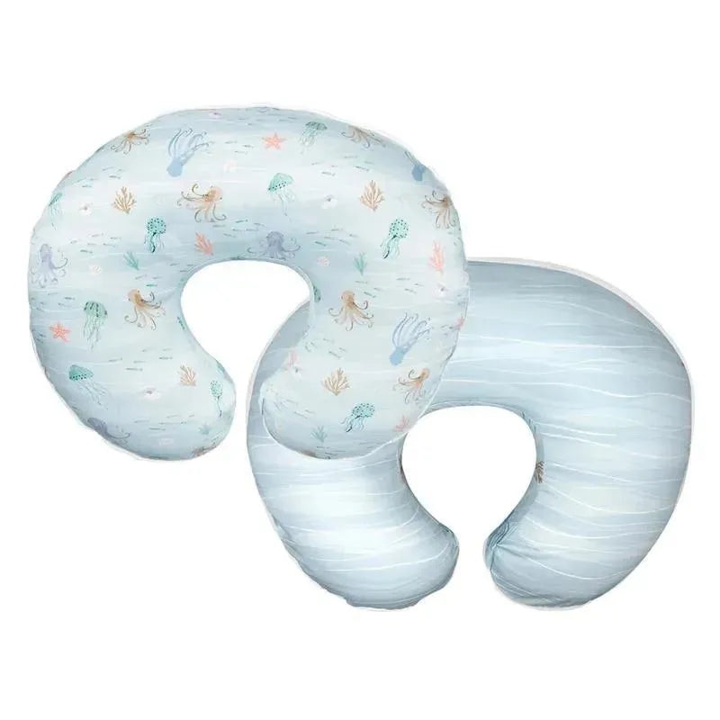Boppy – Nursing Pillow Original Support, Ergonomic Nursing Essentials Premium Quick-Dry Fabric, Blue Ocean