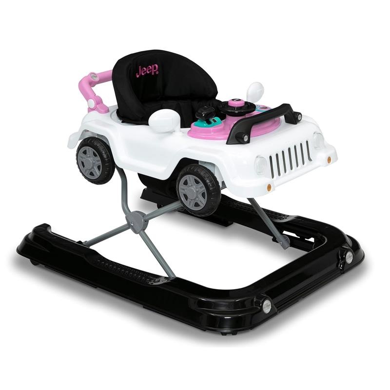 Delta – Classic Wrangler 3-In-1 Grow With Me Walker, White And Pink