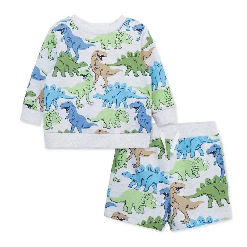 Little Me – 2Pk Baby Boy Dino Active Set