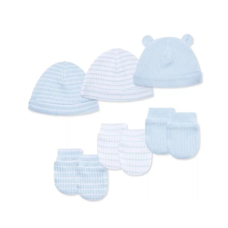 Little Me – 6Pk Baby Snuggly Hat and Mitten Set