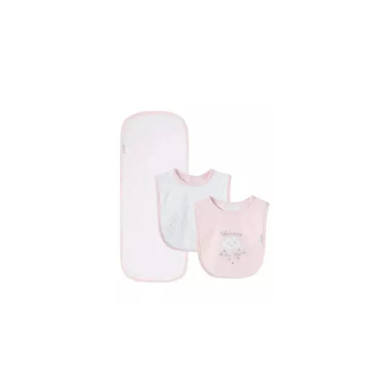 Little Me – New World G Bib-Burp, Pink