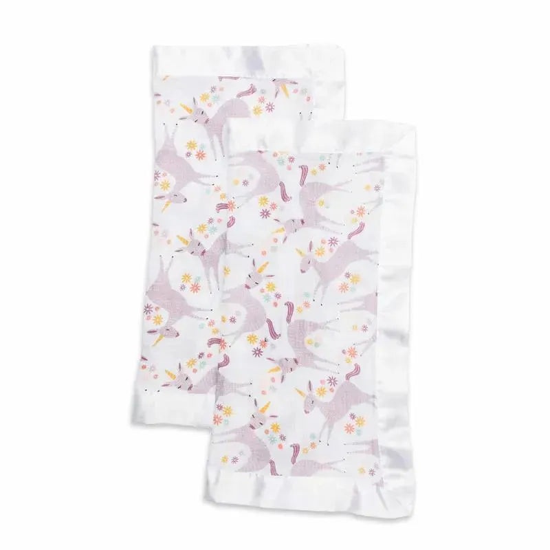 Mary Meyer – 2Pk Lulujo Cotton Security Blankets, Modern Unicorn
