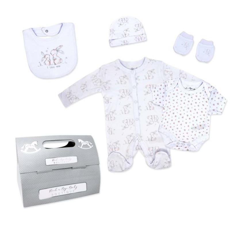 Rose Textiles – 5Pk Baby Girls Mesh Bag Set Bunny