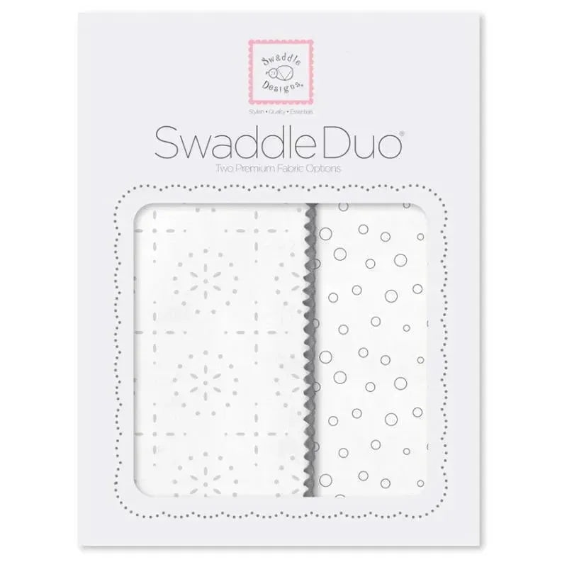 Swaddle Designs – 2Pk Swaddleduo, Sterling Sparklers & Bubble Dots