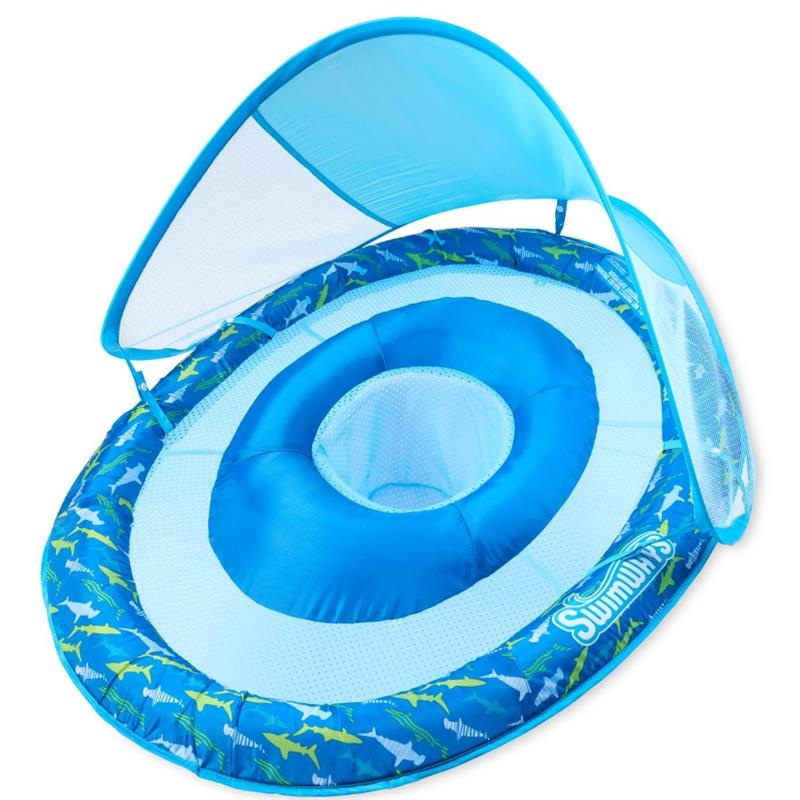 Swimways – Baby Pool Float With Canopy & UPF Protection, Assortment