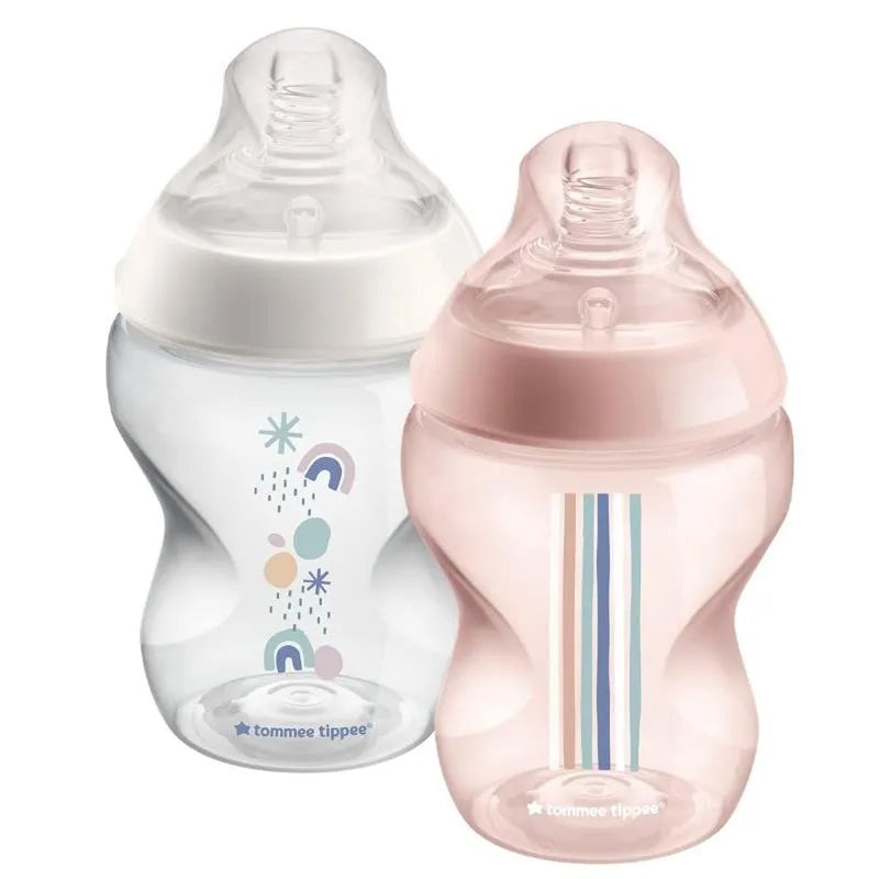 Tommee Tippee – Closer To Nature 2Pk 9Oz, Deco Bottle Girl
