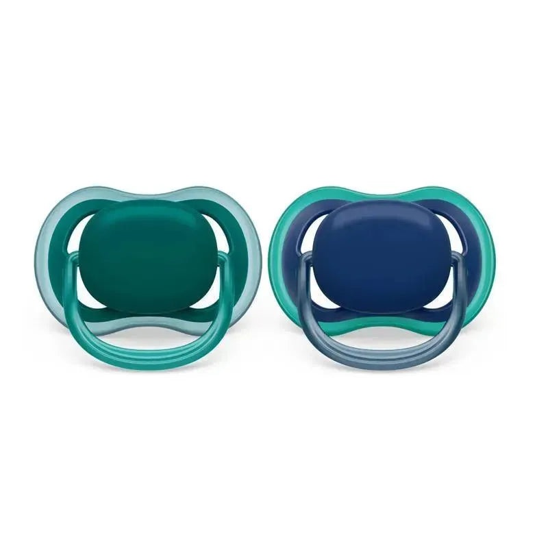 Avent – Ultra Air Pacifier Blue & Green, 6/18M