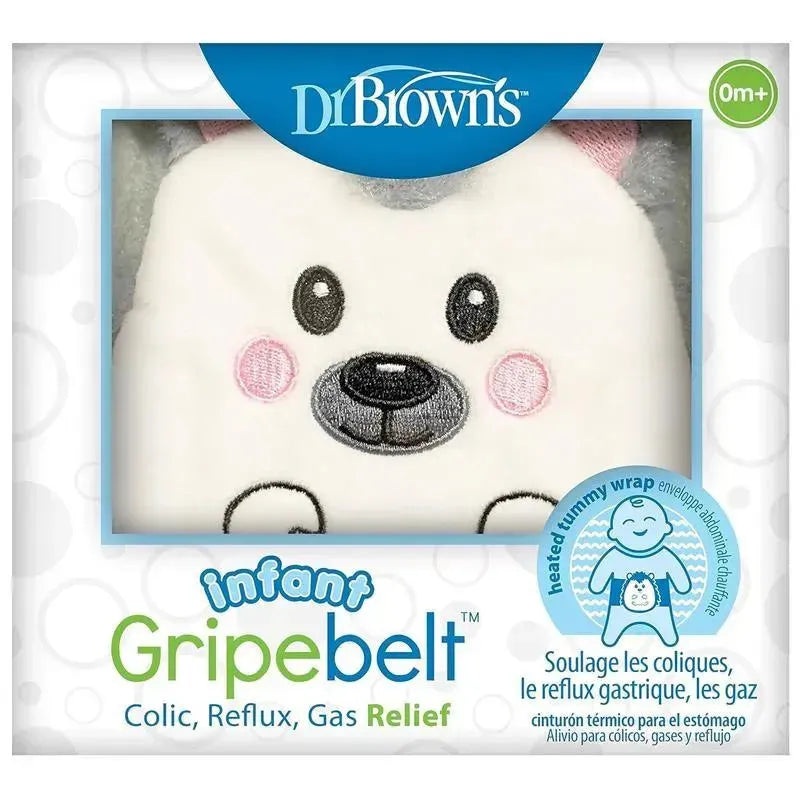Dr Brown – Infant Gripebelt for Colic Relief, Heated Tummy Wrap, Hedgehog, 0-3m