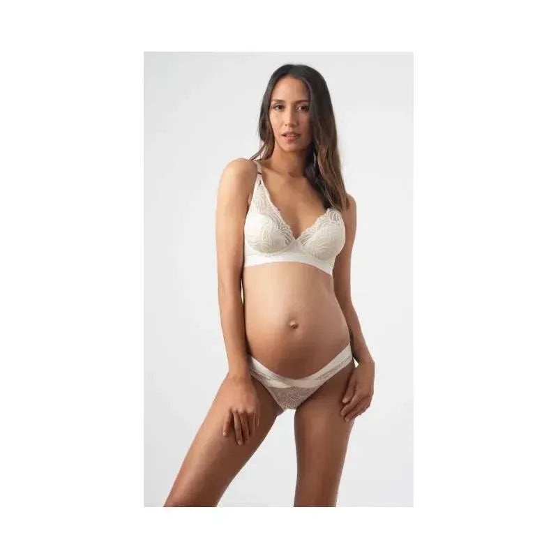 Hotmilk – Warrior Plunge Ivory Contour Nursing Bra Flexi Underwire