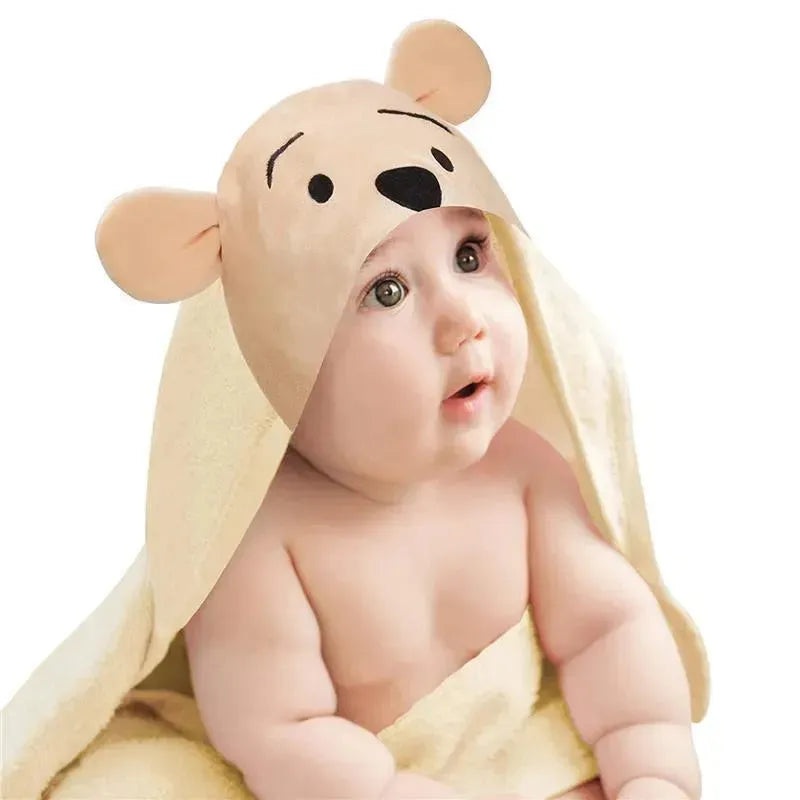 Lambs & Ivy Hooded Baby Bath Towel, Winnie The Pooh