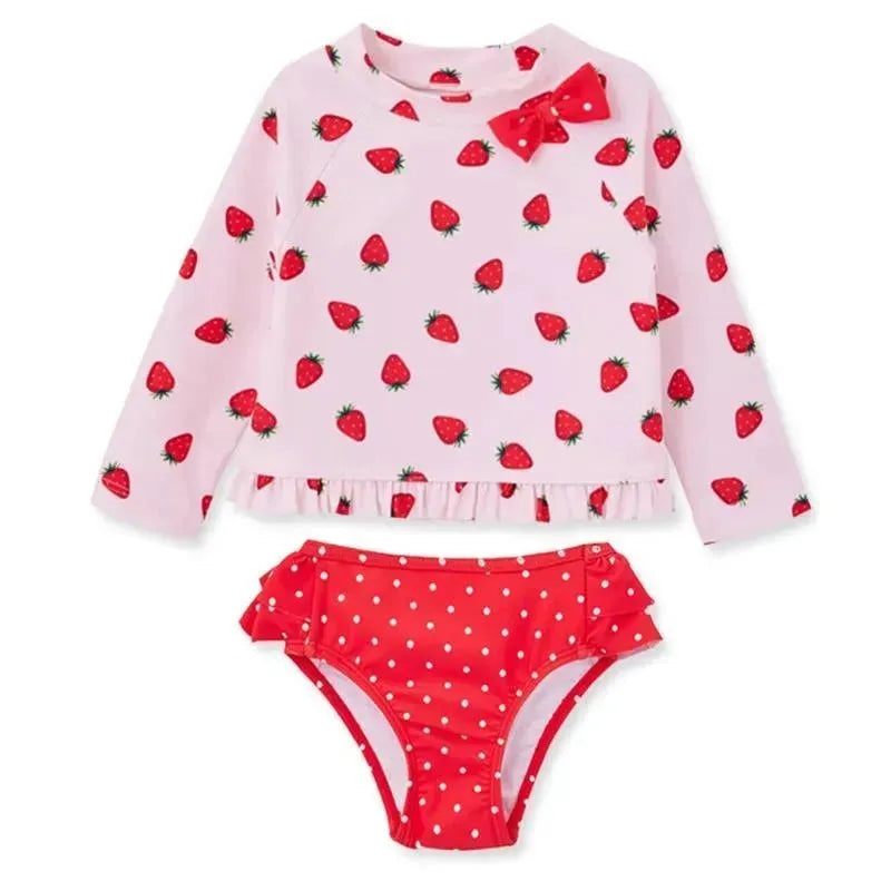 Little Me – 2Pk Baby Swim Rash Guard Set, Strawberry