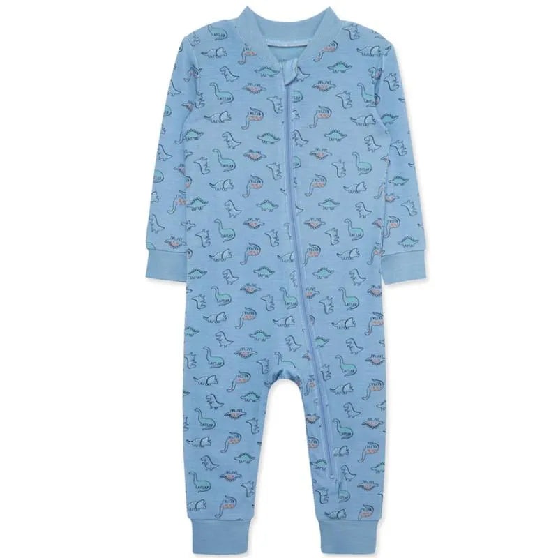 Little Me – Baby Boy Dino Zip Front Pajama