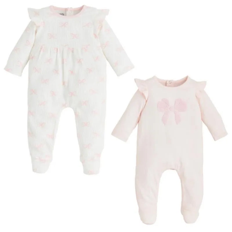 Mud Pie – Baby Girl Bow Print Sleeper