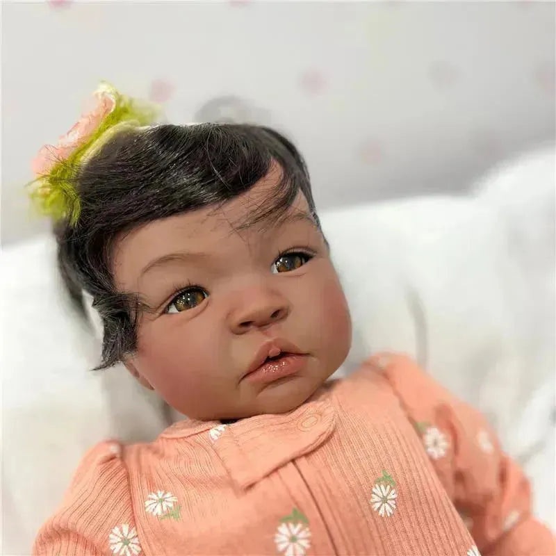 Reborn Baby Doll – African American Vinyl, Shyann