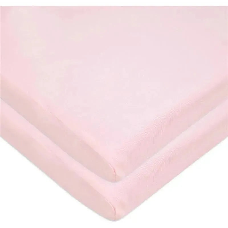 American Baby – 15 x 33 Fitted Bassinet Sheet, 100% Natural Cotton Jersey Knit, Pink