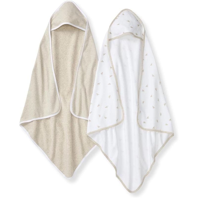 Burt’s Bees – Baby Hooded Towels, Absorbent Knit Terry, Oatmel